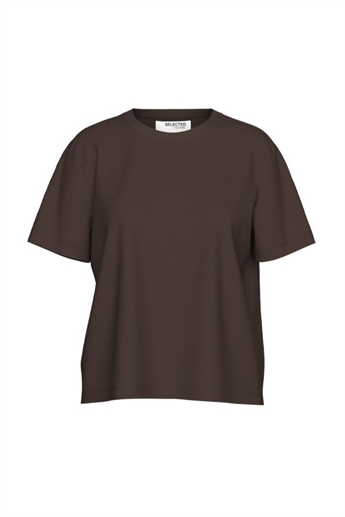 Essential Boxy Tee, Coffee Bean